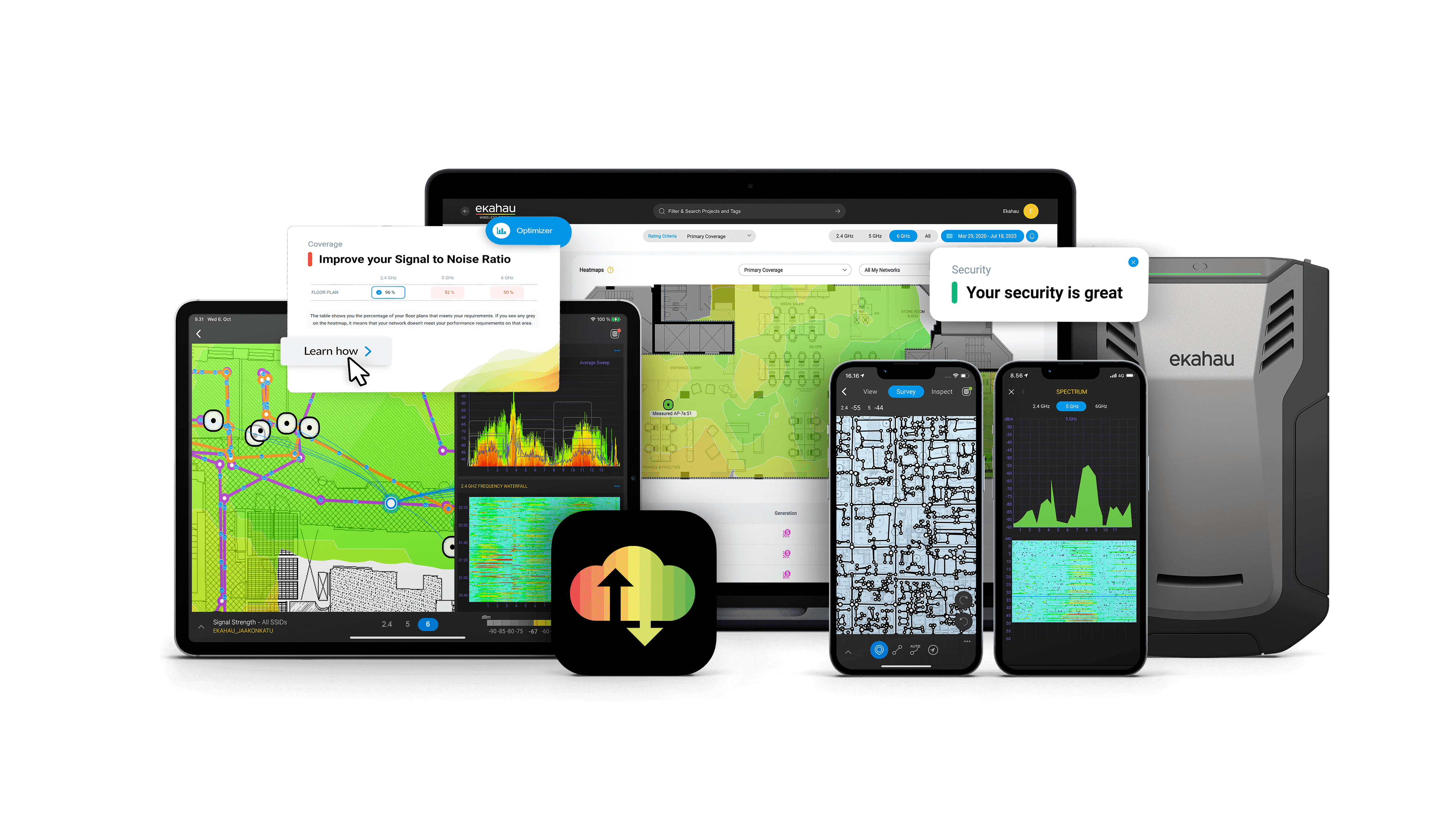 Ekahau Wi-Fi toolkit on devices with Sidekick 2